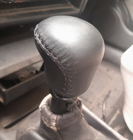 Gear shift knob without logo (leather) for Opel Vectra B 1995-2002 - image 1