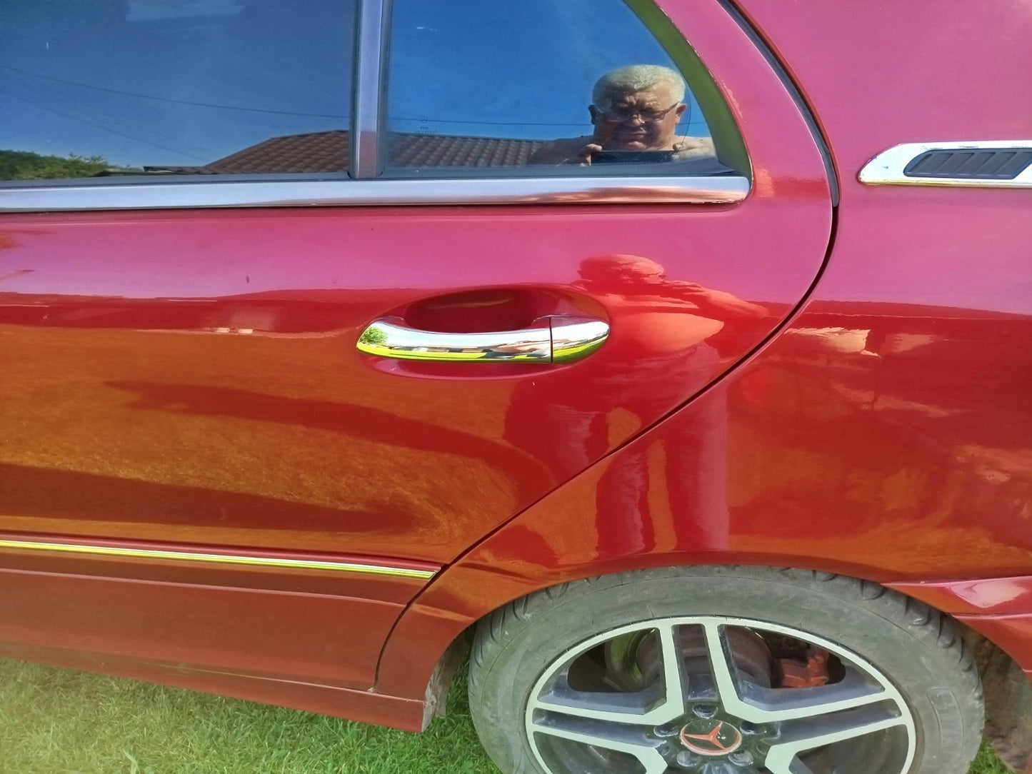 Chrome Door Handle Covers (4 pcs, Stainless Steel) for Mercedes C-class W203 2000-2007 - image 3