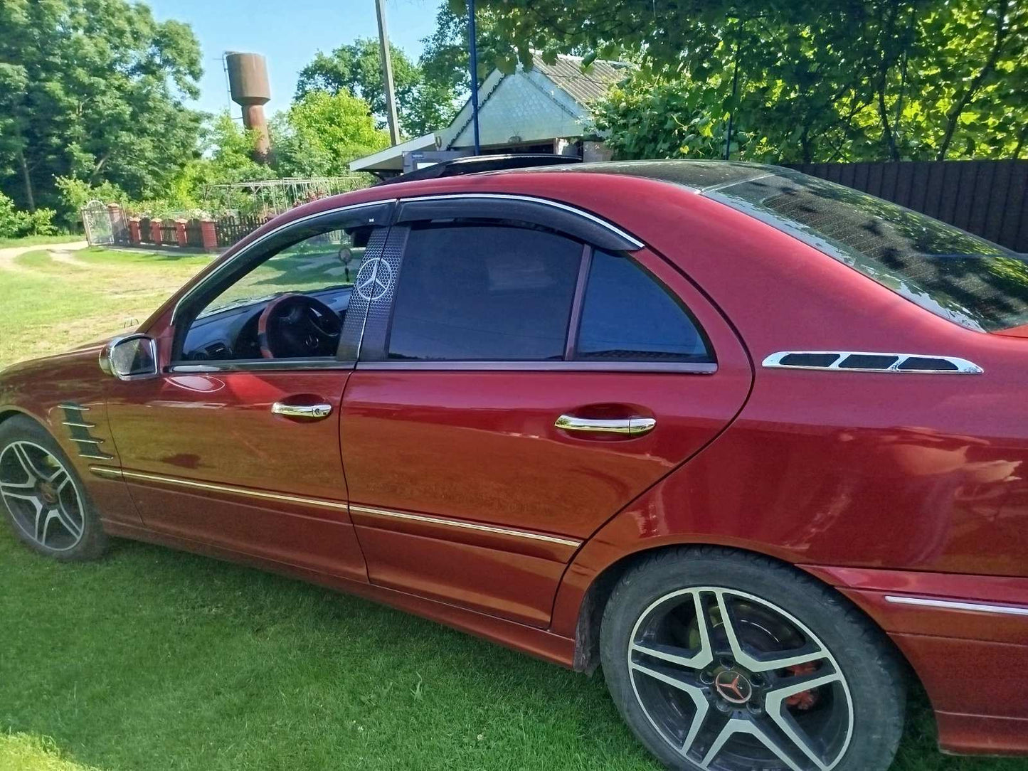 Chrome Door Handle Covers (4 pcs, Stainless Steel) for Mercedes C-class W203 2000-2007 - image 5