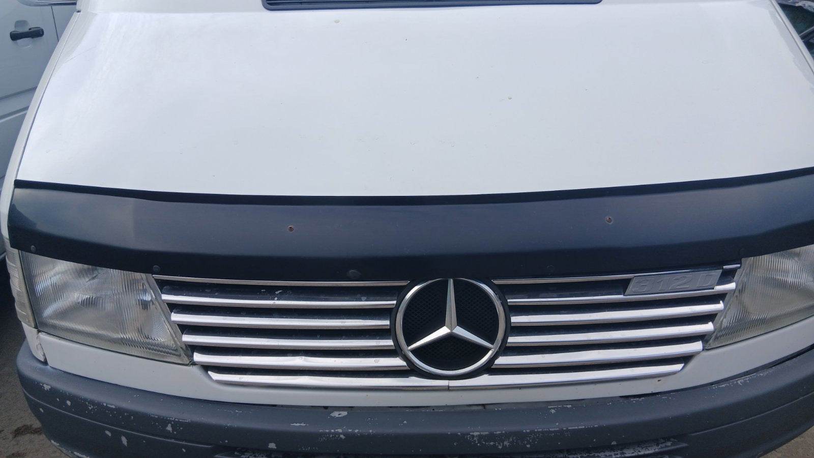 Pads on the radiator grill (1995-2000, 12 parts, stainless steel) for Mercedes Sprinter W901/902/903/904/905 1995-2006 - Reelken Auto