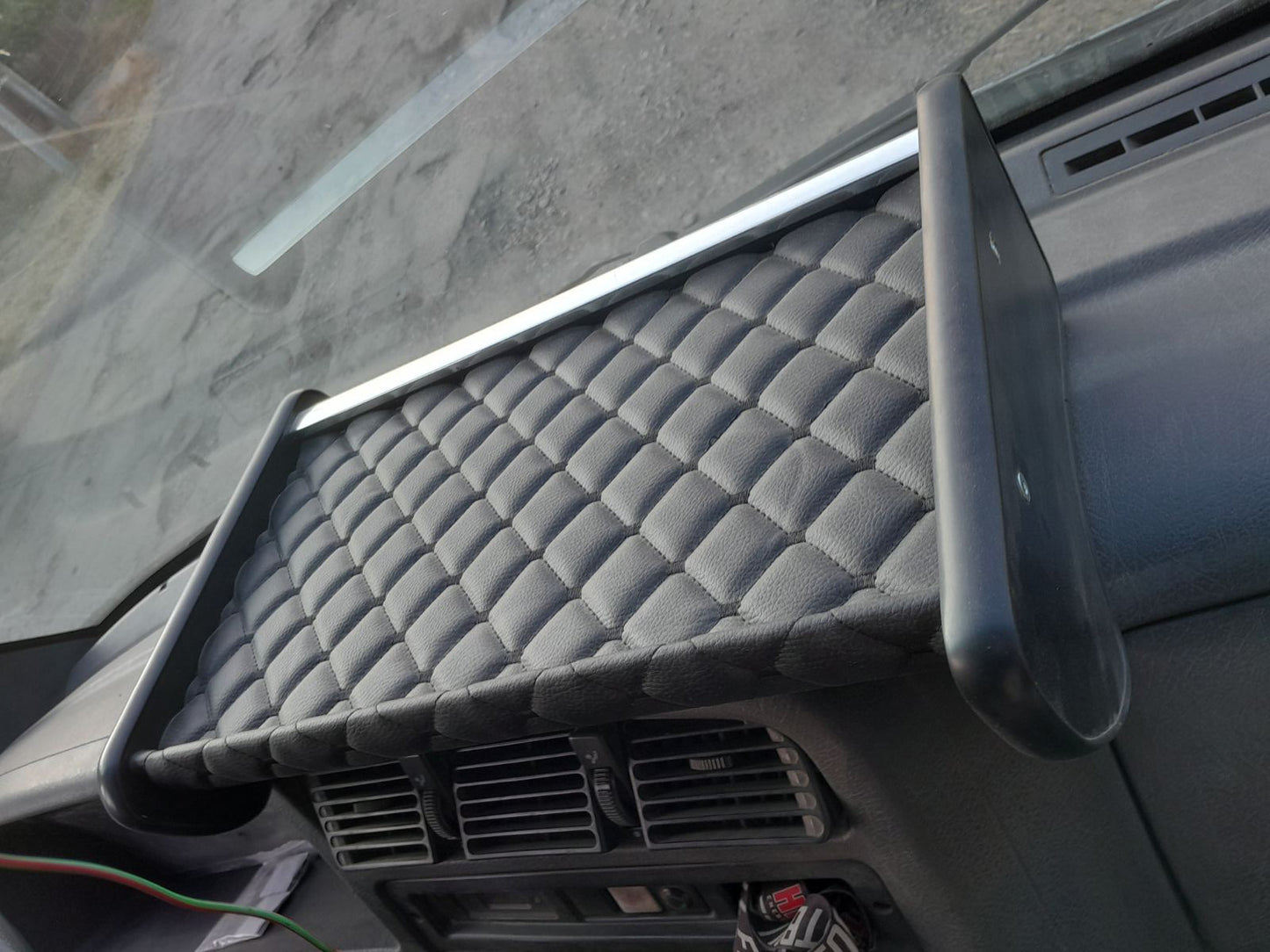 Dashboard Shelf 1994-1999 (Black with Black Stitching) for Peugeot Boxer 1994-2006 - image 2
