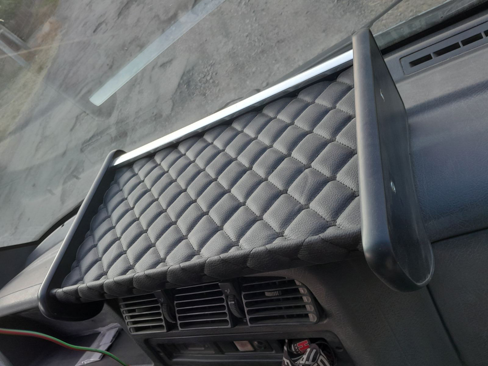 Dashboard Shelf 1994-1999 (Black with Black Stitching) for Peugeot Boxer 1994-2006 - image 2