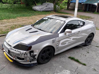 Cover on the hood type-A (2 pcs., ABS) - Reelken Auto