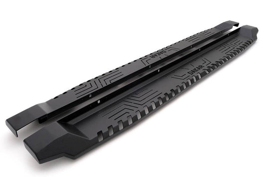 Side sills Dakar V1 without LED (2 pcs, metal) for Isuzu D-Max 2002-2011 - Reelken Auto