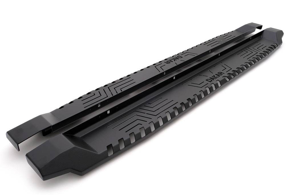 Side sills Dakar V1 without LED (2 pcs, metal) for Isuzu D-Max 2011-2019 - Reelken Auto