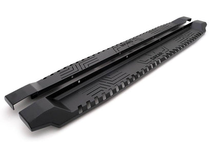 Side sills Dakar V1 without LED (2 pcs, metal) for Isuzu D-Max 2019↗ - Reelken Auto