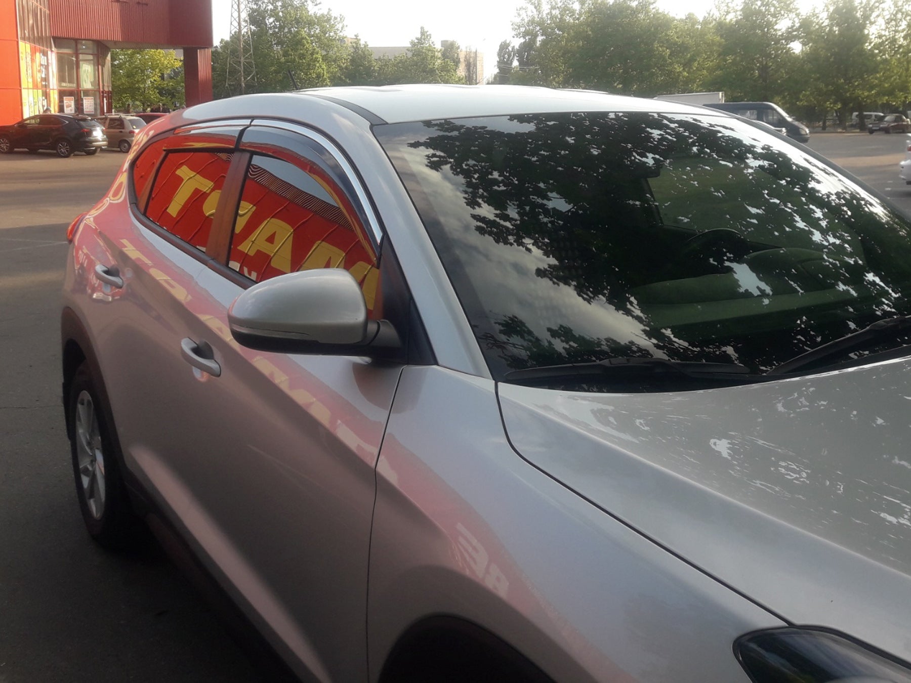 Window Deflectors with Chrome Trim Niken Luxury (4 pcs) for Hyundai Tucson TL 2016-2021 - image 3