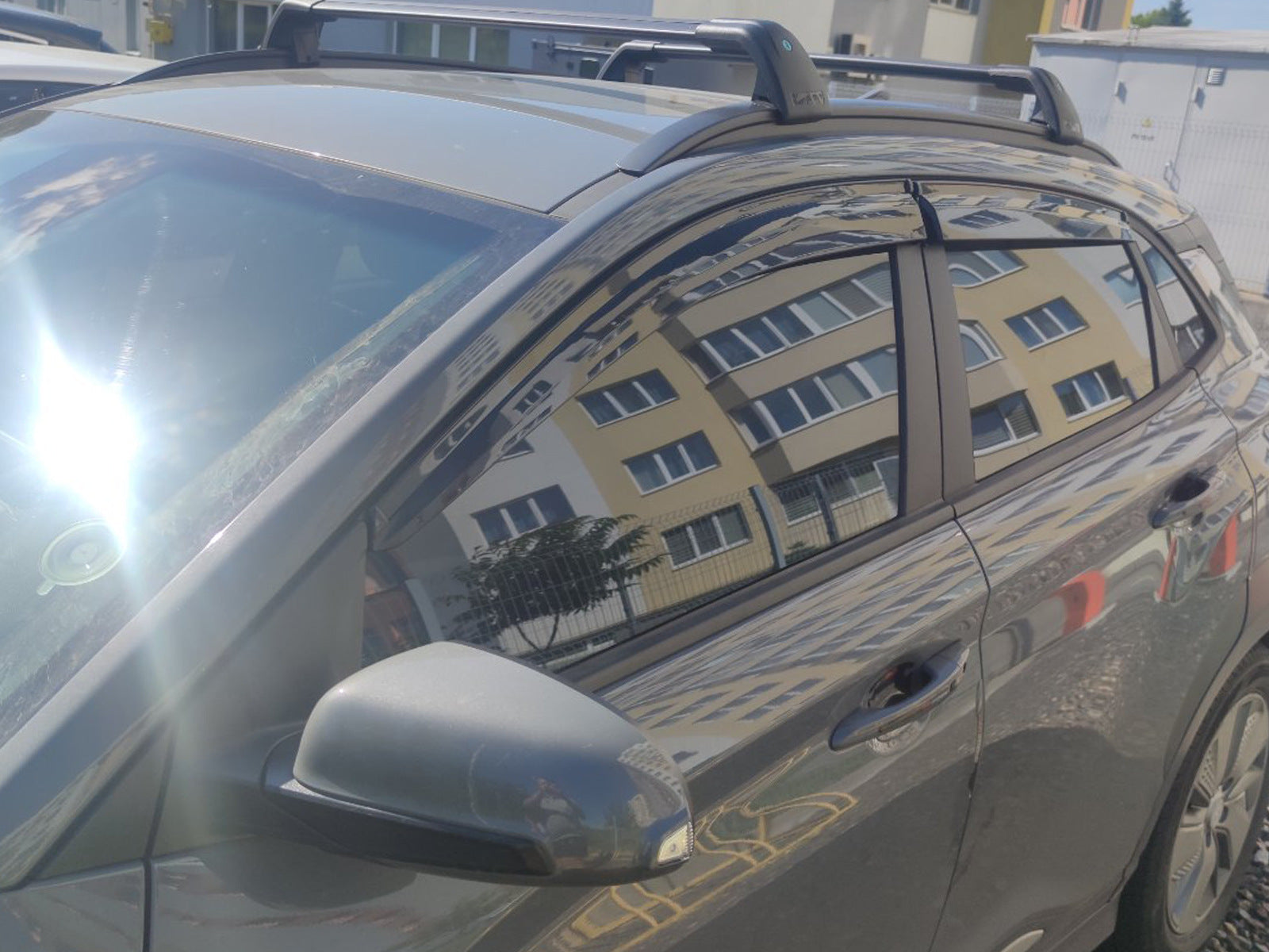 Window Deflectors (4 pcs, Sunplex Sport) for Hyundai Kona 2017-2023 - image 5