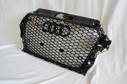 RS-style front grille (2012-2016, black) for Audi A3 2012-2020 - image 5