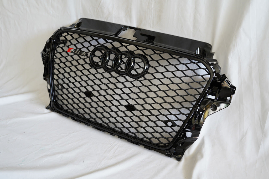 RS-style front grille (2012-2016, black) for Audi A3 2012-2020 - image 6
