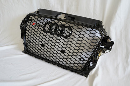 RS-style front grille (2012-2016, black) for Audi A3 2012-2020 - image 6