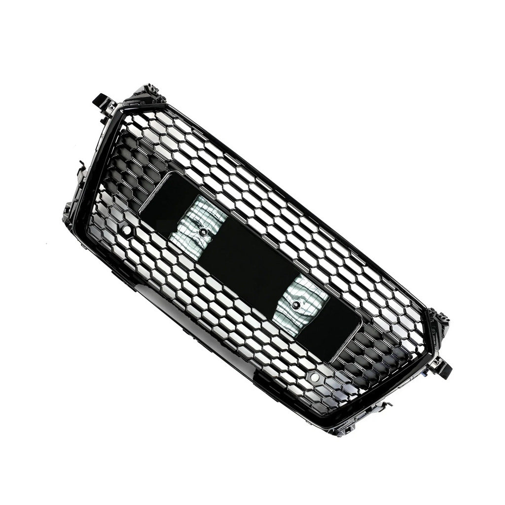 RS-style V-2 front grille (2014-2020, black) for Audi TT 2014-2023 - image 3