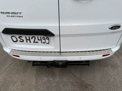 Rear bumper Carmos (stainless) for Ford Custom 2013-2022 - Reelken Auto