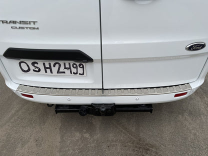 Rear Bumper Protector Carmos Stainless Steel for Ford Custom 2013-2022 - image 1