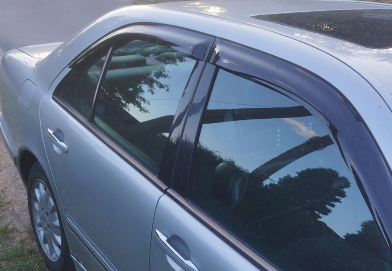 Window Deflectors SD (4 pcs, HIC) for Mercedes E-сlass W210 1995-2002 - image 1