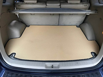 Trunk mat (EVA, beige) (5 places) for Hyundai Santa Fe 2 2006-2012 - Reelken Auto