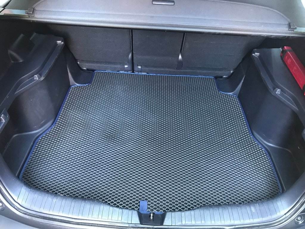 Trunk mat (EVA, black) for Honda CRV 2007-2011 - Reelken Auto