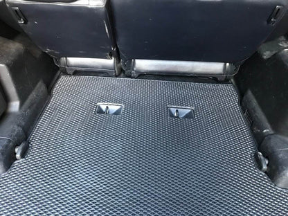 Trunk mat (EVA, black) for Mitsubishi Pajero Wagon IV - Reelken Auto