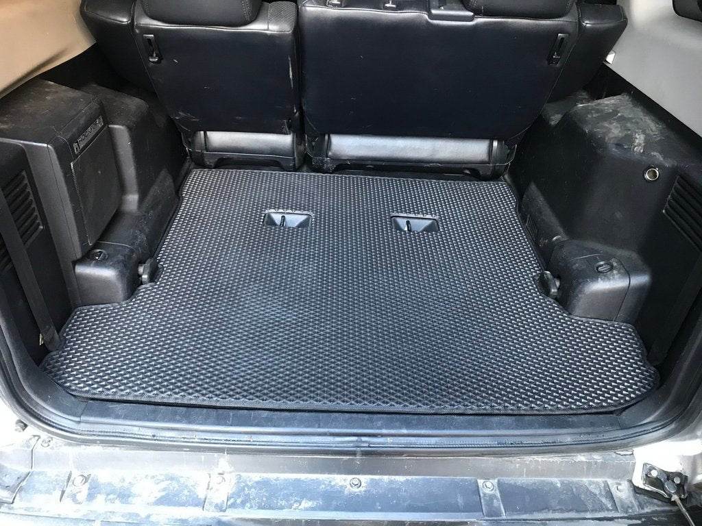 Trunk mat (EVA, Black) for Mitsubishi Pajero Wagon III - Reelken Auto