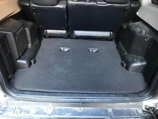Trunk mat (EVA, black) for Mitsubishi Pajero Wagon IV - Reelken Auto