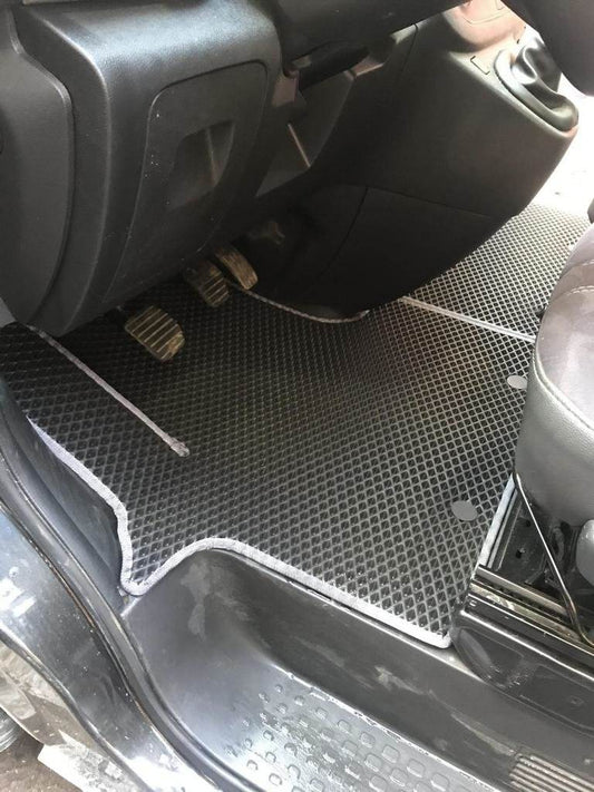 Floor mats (2 pcs, EVA, black) for Nissan NV300/Primastar 2016 - Reelken Auto