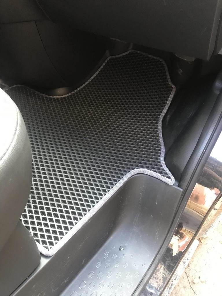 Floor mats (2 pcs, EVA, black) for Fiat Talento 2016↗ - Reelken Auto