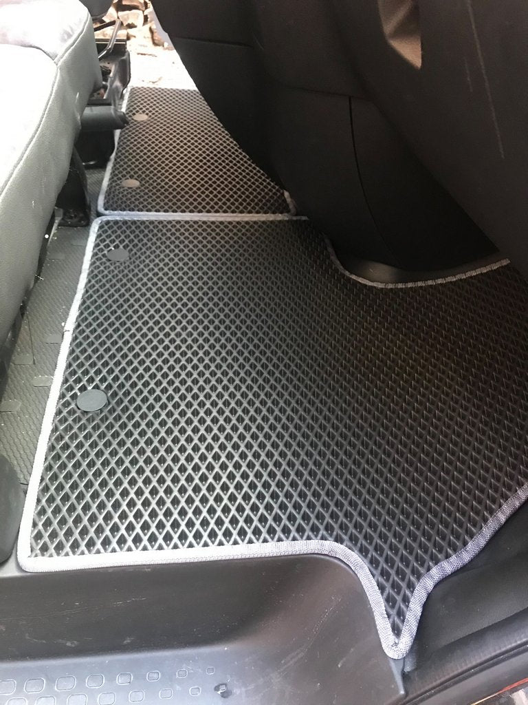 Floor mats (2 pcs, EVA, black) for Opel Vivaro 2015-2019 - image 1