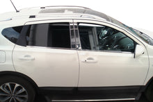 Chrome Door Pillar Covers (4 pcs, Stainless Steel) for Nissan Qashqai 2010-2014 - image 2