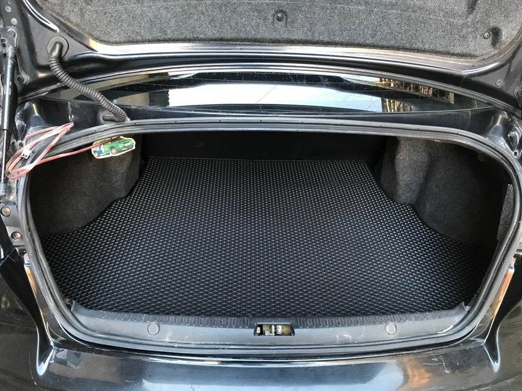 Trunk mat (EVA, black) for Mitsubishi Lancer X 2008↗ - Reelken Auto