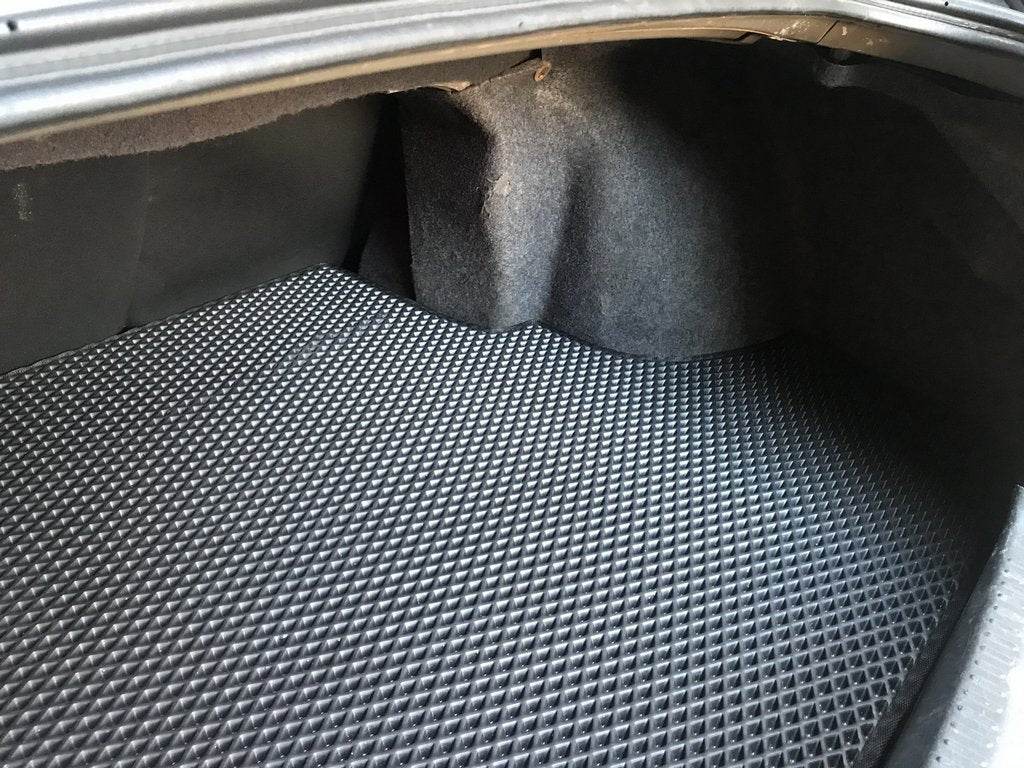 Trunk mat (EVA, black) for Mitsubishi Lancer X 2008↗ - Reelken Auto