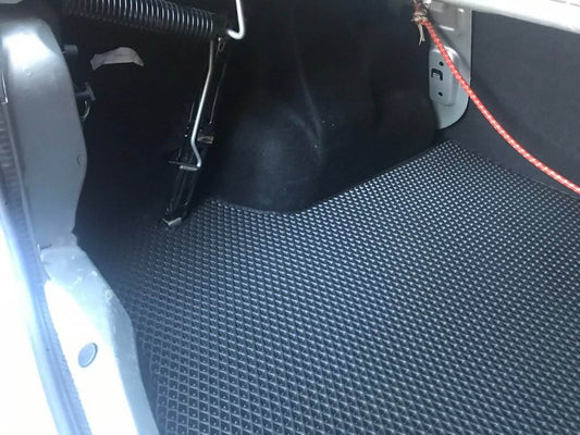 Trunk mat (EVA, Black) for Dacia Logan II 2013-2022 - Reelken Auto