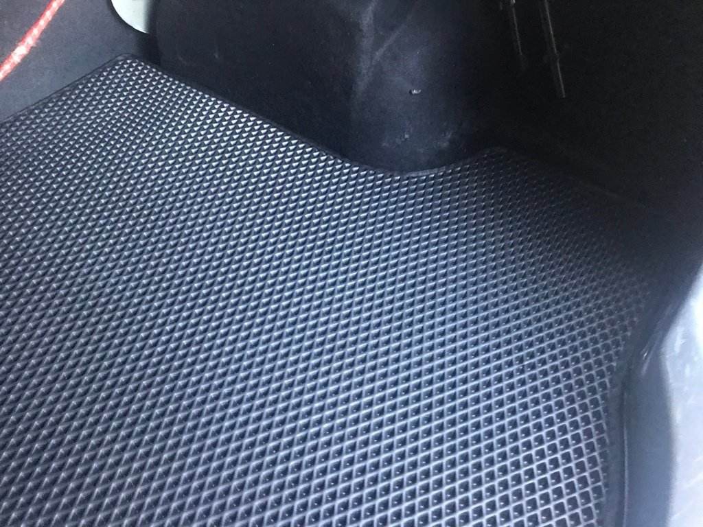 Trunk mat (EVA, Black) for Renault Logan II 2013-2022 - Reelken Auto