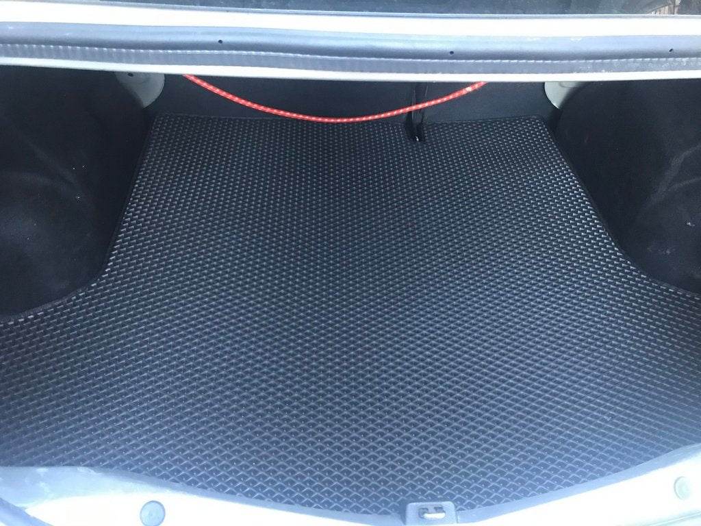 Trunk mat (EVA, Black) for Renault Logan II 2013-2022 - Reelken Auto
