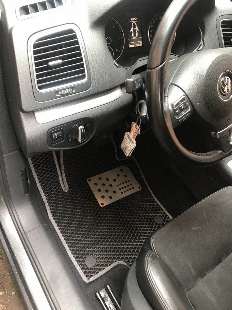 Polyurethane mats (3 rows, EVA, black) for Volkswagen Sharan 2010↗ - Reelken Auto