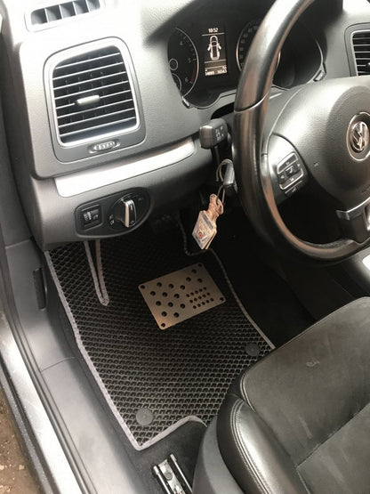 Polyurethane Floor Mats (3 Rows, EVA, Black) for Volkswagen Sharan 2010-2023 - image 6