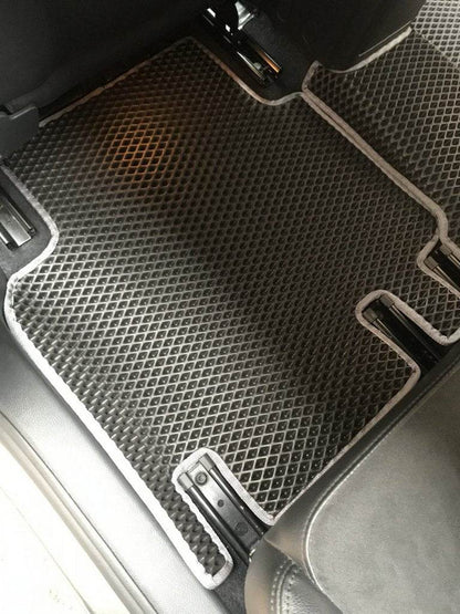 Polyurethane mats (3 rows, EVA, black) for Volkswagen Sharan 2010↗ - Reelken Auto