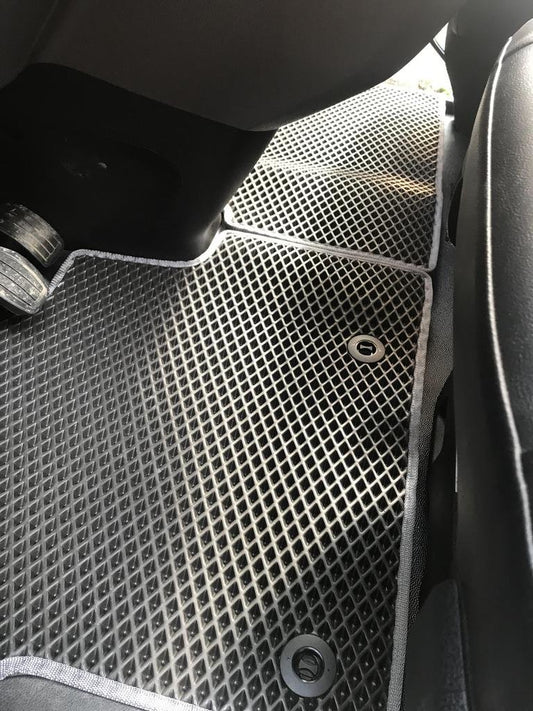 Polyurethane Floor Mats (2 pcs, EVA, Black) 1+1 for Peugeot Traveller 2017- - image 2