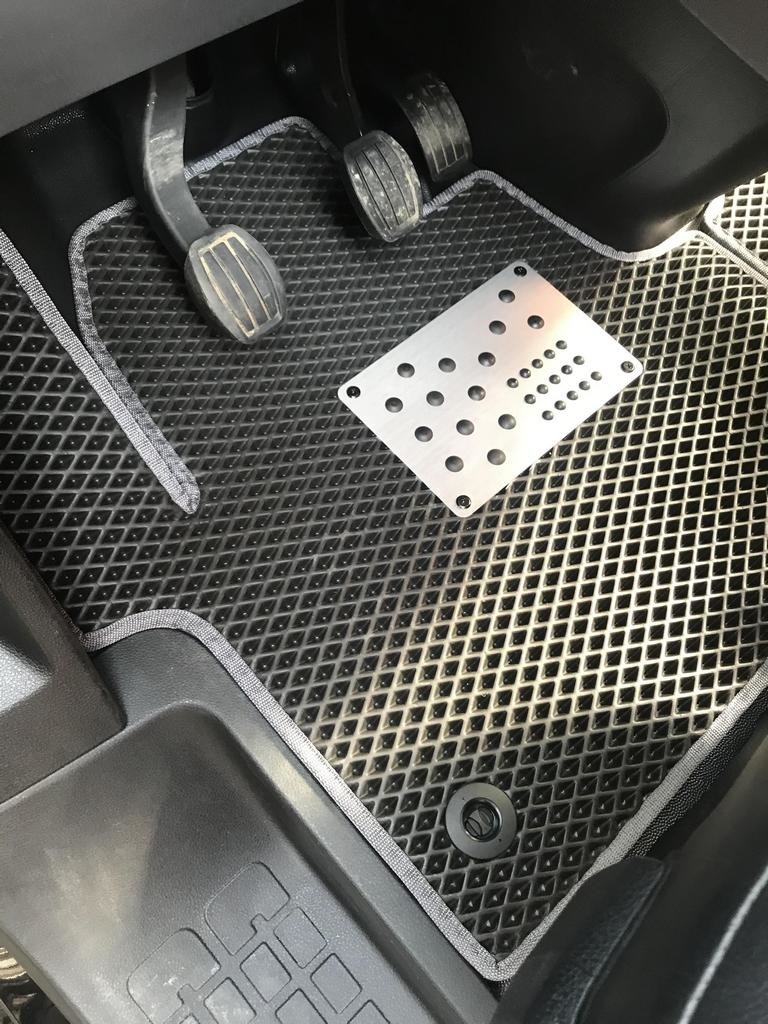 Polyurethane Floor Mats (2 pcs, EVA, Black) 1+1 for Fiat Scudo 2022- - image 4