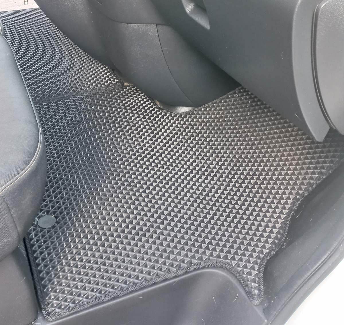 Floor mats (2 pcs, EVA, black) for Renault Trafic 2015↗ - Reelken Auto