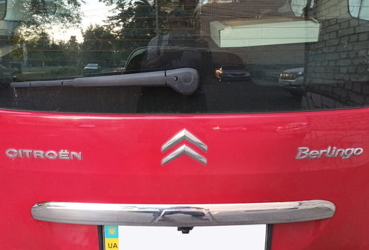 Chrome trim above license plate (stainless steel) for Citroen Berlingo 2008-2018 - image 1