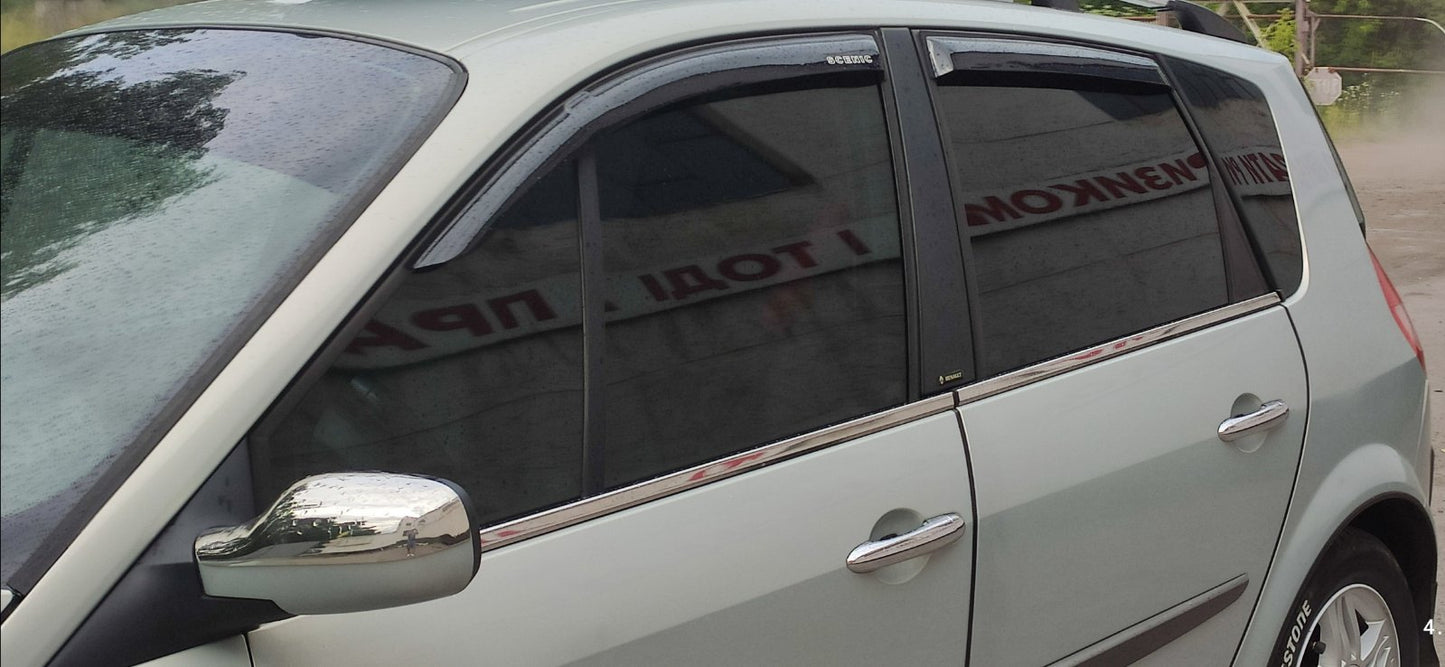 Window Trim Stainless Steel (4 pcs) for Renault Scenic/Grand 2003-2009 - image 4