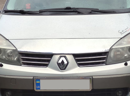 Grille Covers (4 pcs, Stainless Steel) for Renault Scenic/Grand 2003-2009 - image 1