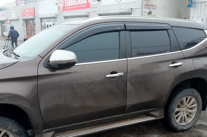 Window Deflectors (4 pcs, HIC) for Mitsubishi Pajero Sport 2015- - image 1