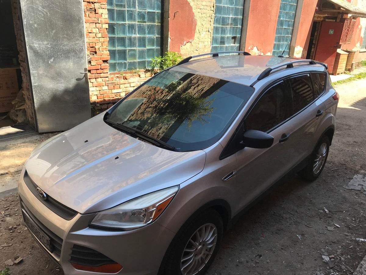 Turkish roof rails Chrome (2 pcs) for Ford Kuga/Escape 2013-2019 - Reelken Auto