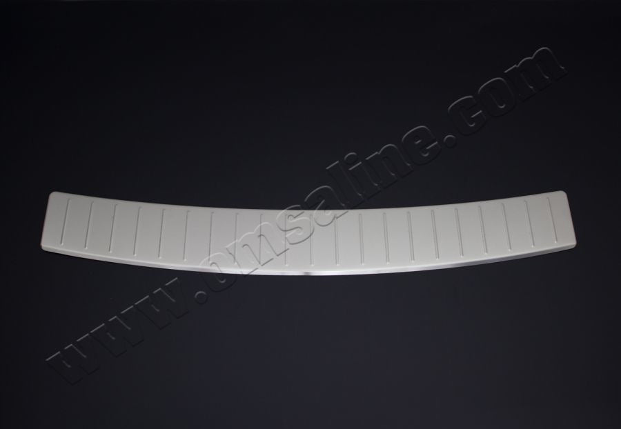 Rear bumper protector OmsaLine (SW, stainless steel) for Skoda Rapid 2012-2019 - image 1