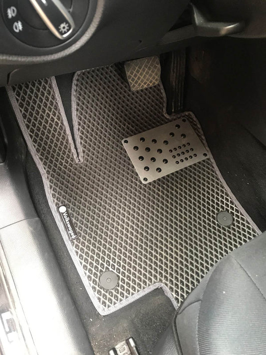 Polyurethane mats (2 rows, EVA, black) for Volkswagen Sharan 2010↗ - Reelken Auto