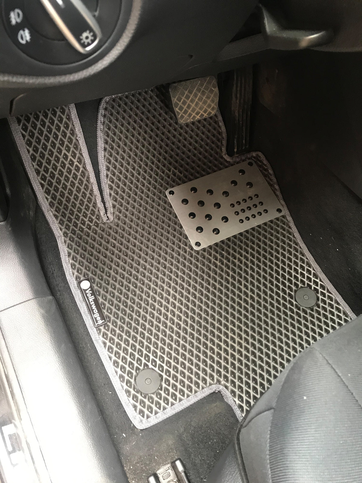 Polyurethane Floor Mats (2nd Row, EVA, Black) for Volkswagen Sharan 2010-2023 - image 1