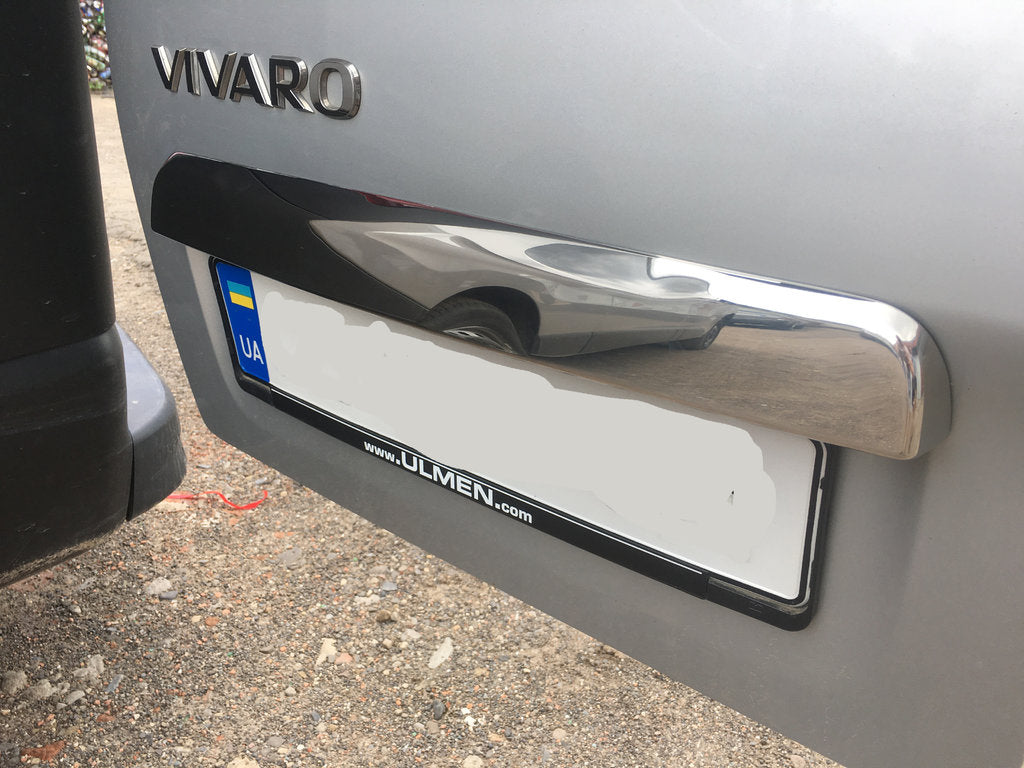 Stainless steel trim above license plate for Opel Vivaro 2015-2019 - image 7