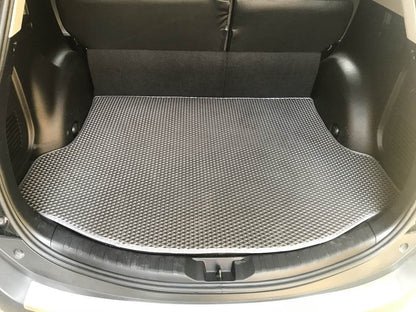 Trunk mat with rolling (EVA, black) for Toyota Rav 4 2013-2018 - Reelken Auto