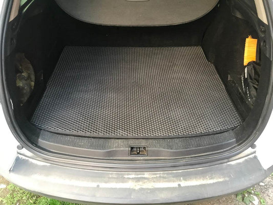 Trunk mat (EVA, black) SW for Renault Megane III 2009-2016 - Reelken Auto